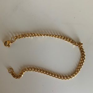 Stainless steel curb chain bracelet